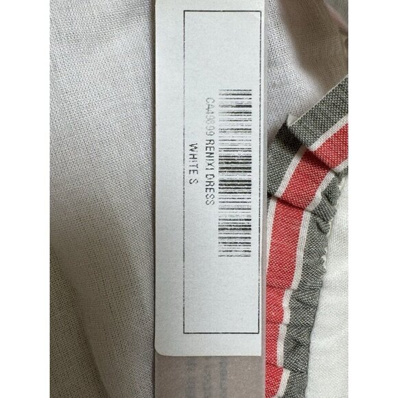 Conditions Apply Sz S Dress White Black Polka Dot Midi Maxi Boho Preppy Vacation - Picture 4 of 6